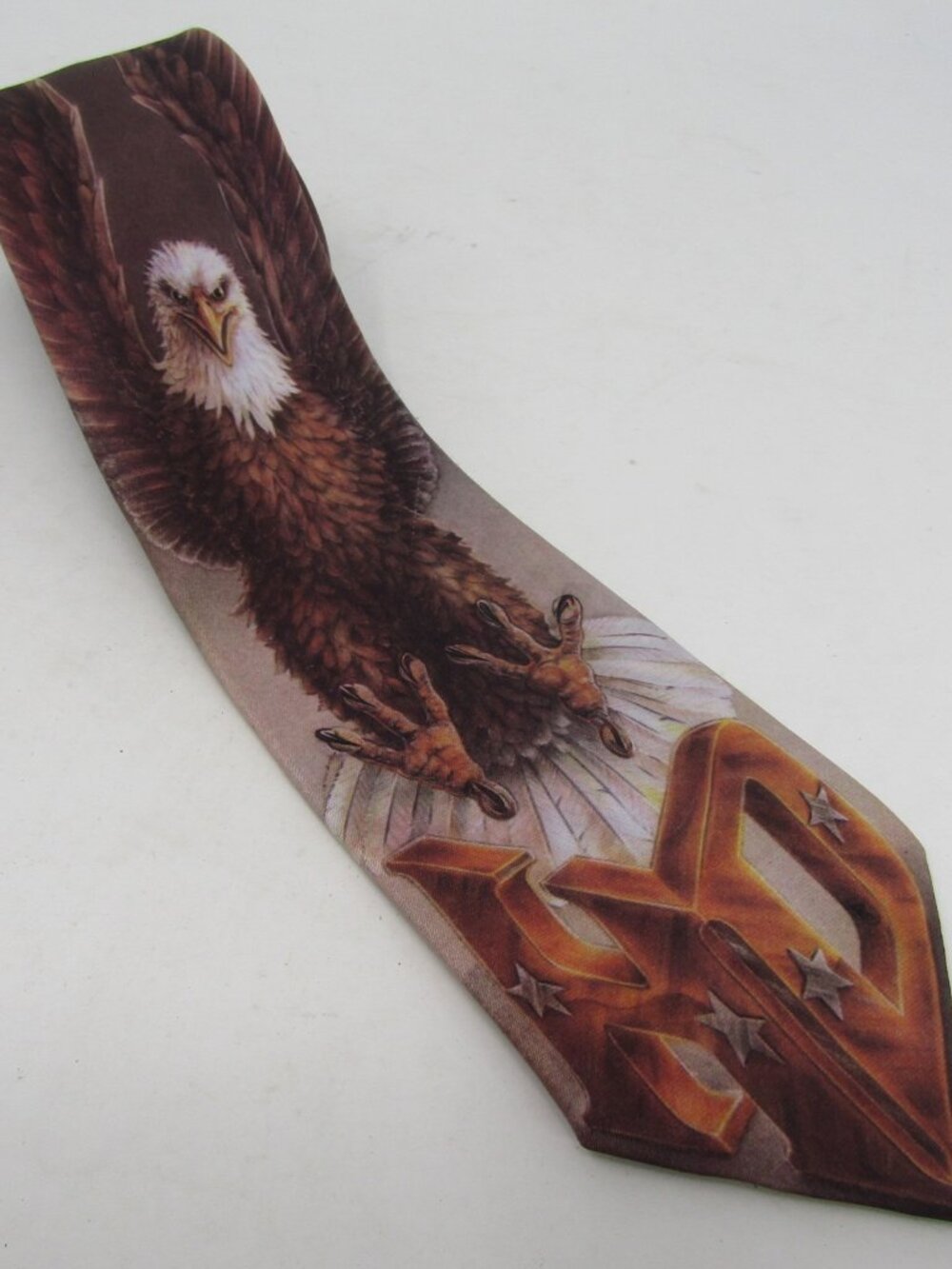 Harley Davidson Bald Eagle Tie Ralph Marlin 1987 Necktie